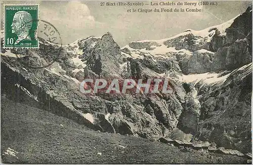 Ansichtskarte AK Sixt (Hte Savoie) Les Chalets du Borey (1409 m) et le Cirque du Fond de la Combe