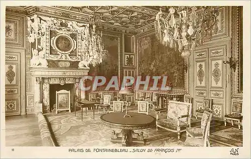 Cartes postales Palais de Fontainebleau Salon de Francois 1er