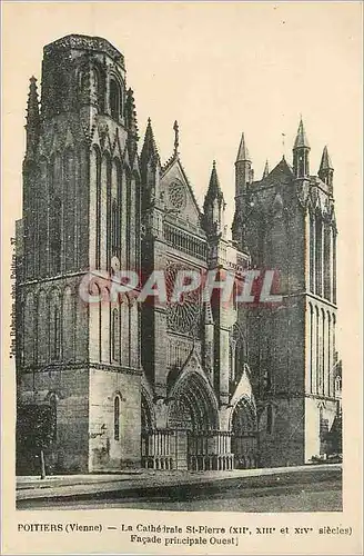 Cartes postales Poitiers (Vienne) La Cathedrale St Pierre (XIIe XIIIe et XIVe Siecles)