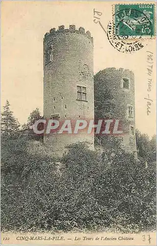 Cartes postales Cinq Mars la Pile Les Tours de l'Ancien Chateau