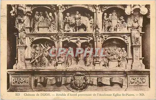 Cartes postales Chateau de Dijon Retable d'Autel provenant de l'Ancienne Eglise St Pierre