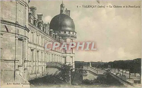 Cartes postales Valencay (Indre) Le Chateau et le Pont Levis