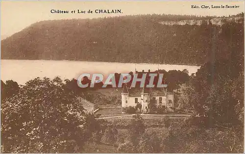 Cartes postales Chateau et Lac de Chalain