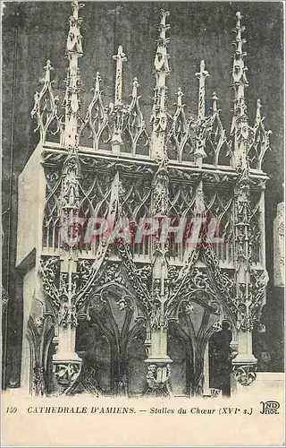 Cartes postales Cathedrale d'Amiens Stalles du Choeur (XVIe S)