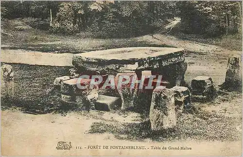 Ansichtskarte AK Foret de Fontainebleau Table du Grand Maitre