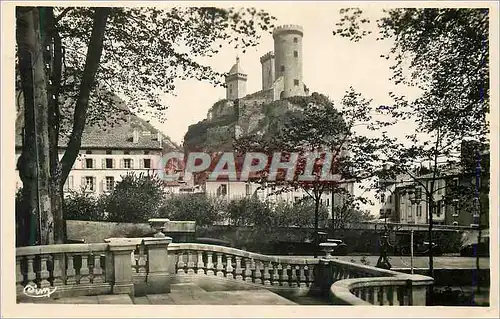 Moderne Karte Foix (Ariege) Jolie Perspective sur le Chateau