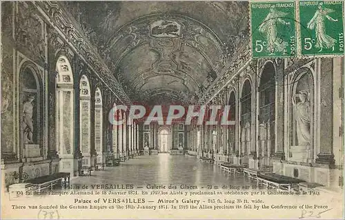 Cartes postales Palais de Versailles Galerie des Glaces