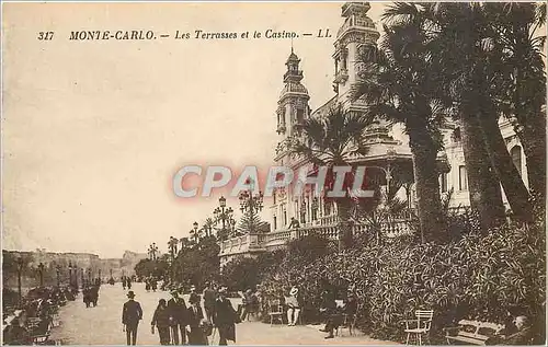 Cartes postales Monte Carlo Les Terrasses et le Casino