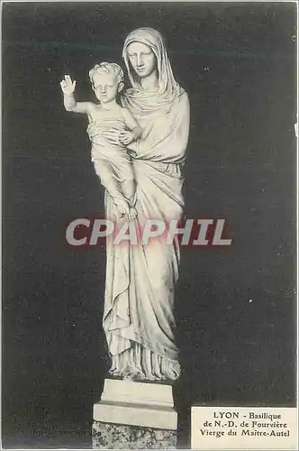 Cartes postales Lyon Basilique de N D de Fourviere Vierge du Maitre Autel