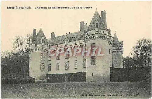 Ansichtskarte AK Luche Pringe Chateau de Gallerande Vue de la Route