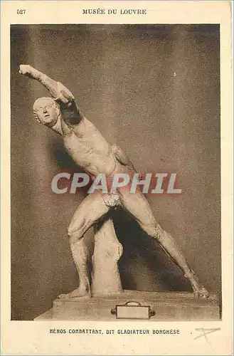 Cartes postales Musee du Louvre Heros Combattant dit Gladiateur Borghese