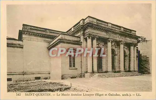 Cartes postales Saint Quentin Le Musee Antoine Lecuyer (Bigot et Guindez arch)