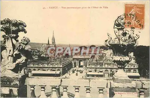 Cartes postales Nancy Vue Panoramique pris de l'Hotel de Ville