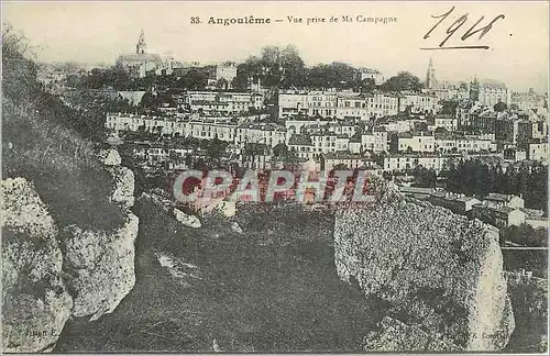 Cartes postales Angouleme Vue prise de ma Campagne