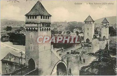 Ansichtskarte AK Cahors Le Pont Valentre (XIVe Siecle)