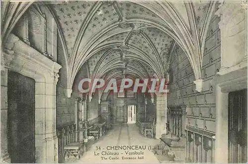 Ansichtskarte AK Chenonceaux (I L) Le Chateau Vestibule