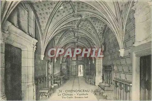 Cartes postales Chenonceaux (I L) Le Chateau Vestibule