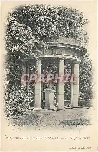 Cartes postales Parc du Chateau de Chantilly Le Temple de Diane