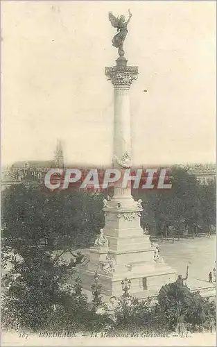 Cartes postales Bordeaux Le Monument des Girondins