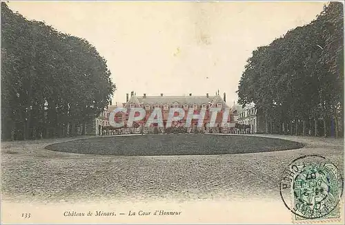 Cartes postales Chateau de Menars La Cour d'Honneur