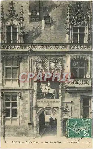 Cartes postales Blois Le Chateau Aile Louis XII Le Portail