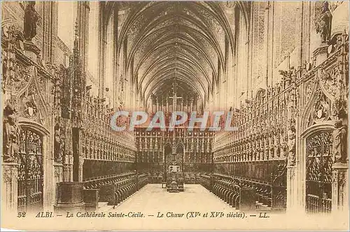 Ansichtskarte AK Albi La Cathedrale Sainte Cecile Le Choeur (XVe et XVIe Siecles) Orgue