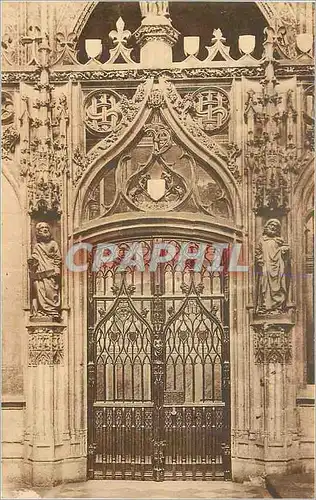 Ansichtskarte AK Albi La Cathedrale Sainte Cecile Porte du Choeur (XVe S)