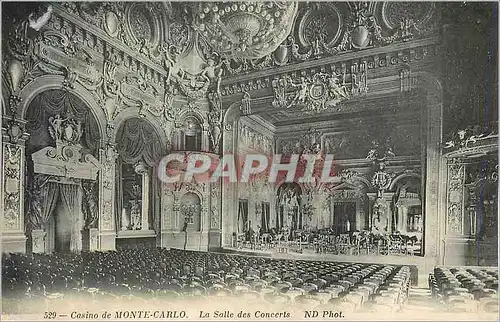 Cartes postales Casino de Monte Carlo La Salle des Concerts