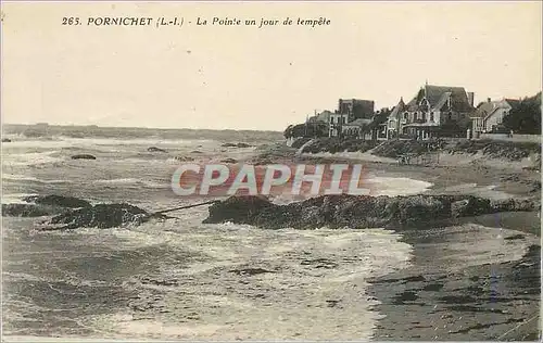 Ansichtskarte AK Pornichet (Loire Inf) La Pointe un Jour de Tempete