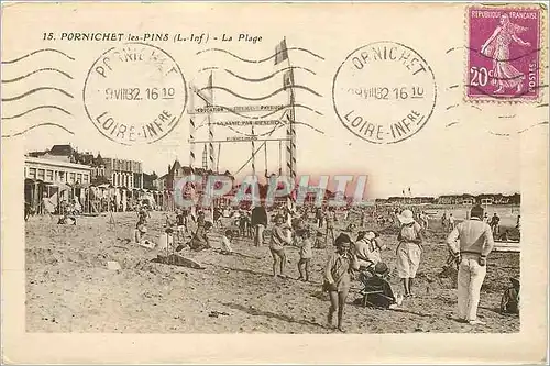 Cartes postales Pornichet les Pins (Loire Inf) La Plage