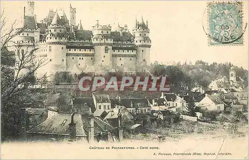 Cartes postales Chateau de Pierrefonds Cote Nord