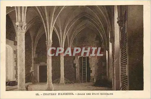 Cartes postales Chateau d'Amboise Salle des Etats Generaux