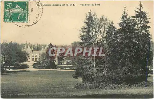 Cartes postales Chateau d'Esclimont (E et L) Vue prise du Parc