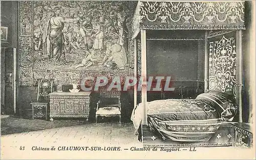 Cartes postales Chateau de Chaumont sur Loire Chambre de Ruggieri