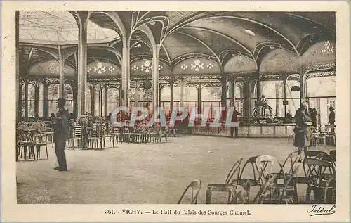 Cartes postales Vichy Le Hall du Palais des Sources Chomel