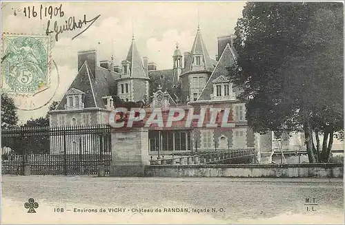 Ansichtskarte AK Environs de Vichy Chateau de Randan Facade N O