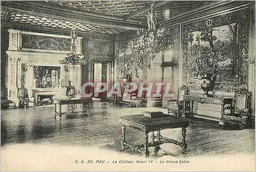 Ansichtskarte AK Pau Le Chateau Henri IV Le Grand Salon