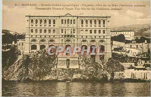 Cartes postales Monaco Musee Oceanograhique Facade Cote de la Mer