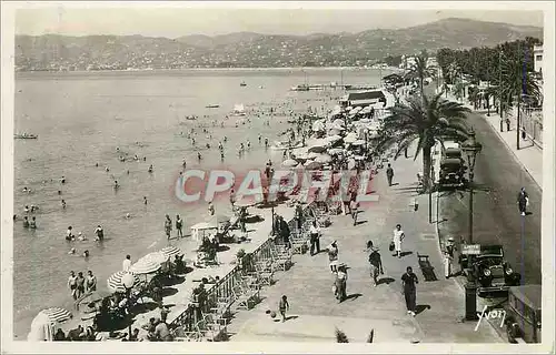 Cartes postales moderne Juan les Pins Cote d'Azur La Douce France Vue Generale de la Plage