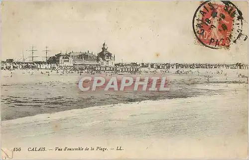 Cartes postales Calais Vue d'ensemble de la Plage