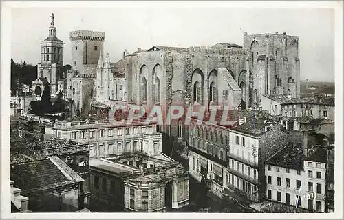 Moderne Karte Avignon (Vaucluse) Le Palais des Papes