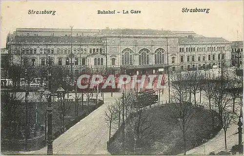 Cartes postales Strasbourg La Gare Tramway