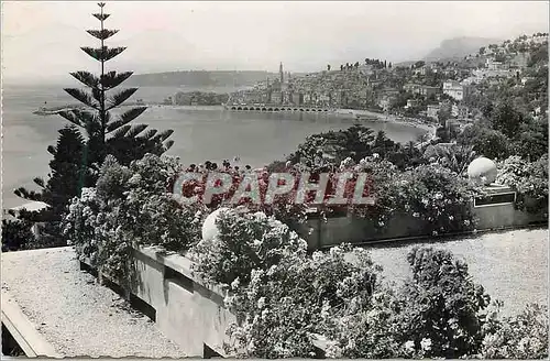 Moderne Karte Menton La Cote d'Azur Vue Generale