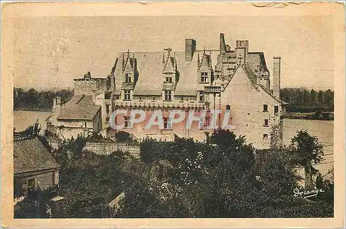 Cartes postales Montsoreau (M et L) Le Chateau (XIIe et XVe S) Cote Sud et la Loire
