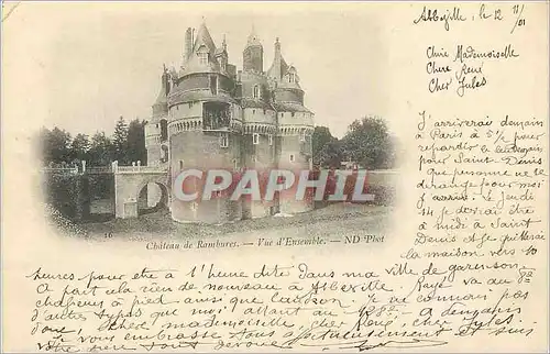 Ansichtskarte AK Chateau de Rambures Vue d'Ensemble (carte 1900)