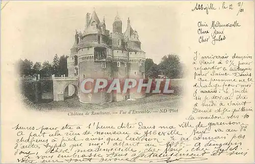 Cartes postales Chateau de Rambures Vue d'Ensemble (carte 1900)