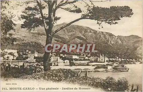Cartes postales Monte Carlo Vue Generale Jardins de Monaco