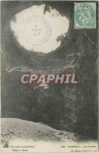 Cartes postales Padirac Le Lot Illustre Le Gouffre