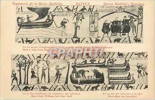 Cartes postales Bayeux Tapisserie de la Reine Mathilde