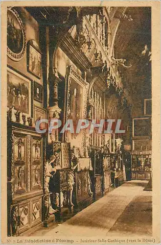 Cartes postales La Benedictine a Fecamp Interieur Salle Gophique (vers le Dome)